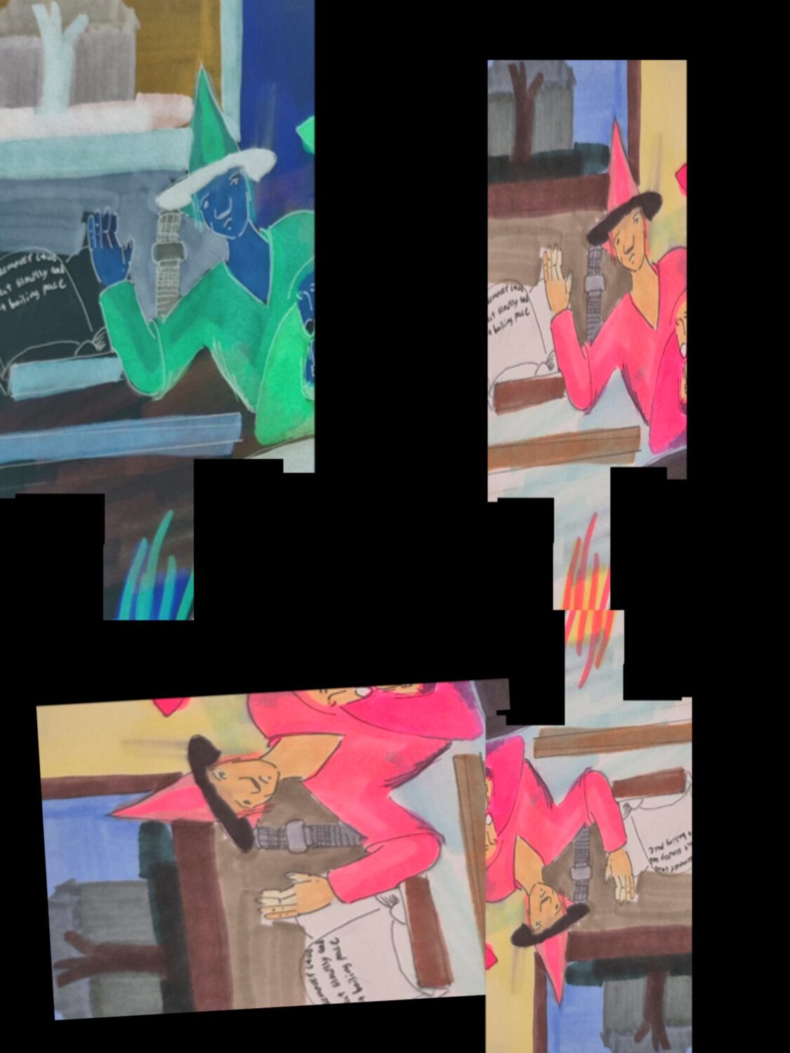 Amongst the Frames: Undoing a way puzzlement, amongst the frames