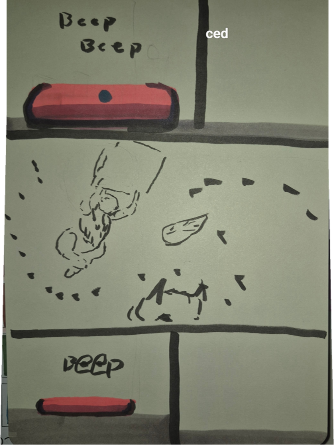 Inked Path: The stillness allows the drawing,  Amongst the frames, away-ink, comic art, comic strips, inkedpath, late to the party, puzzlement, Quibbles of the scribbles, the clone did it, used or not, webcomic