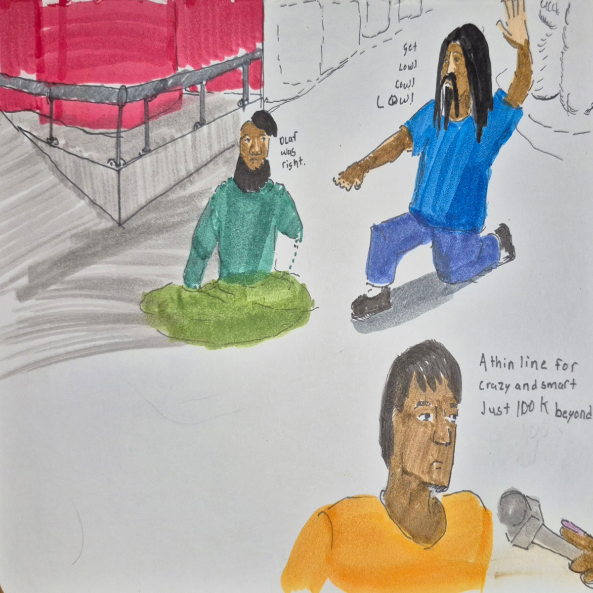 Inked Path: A Bad Bunny Super Dancing Clone, comic art, comic strips, inkedpath, late to the party, puzzlement, Quibbles of the scribbles, the clone did it, used or not, webcomic.