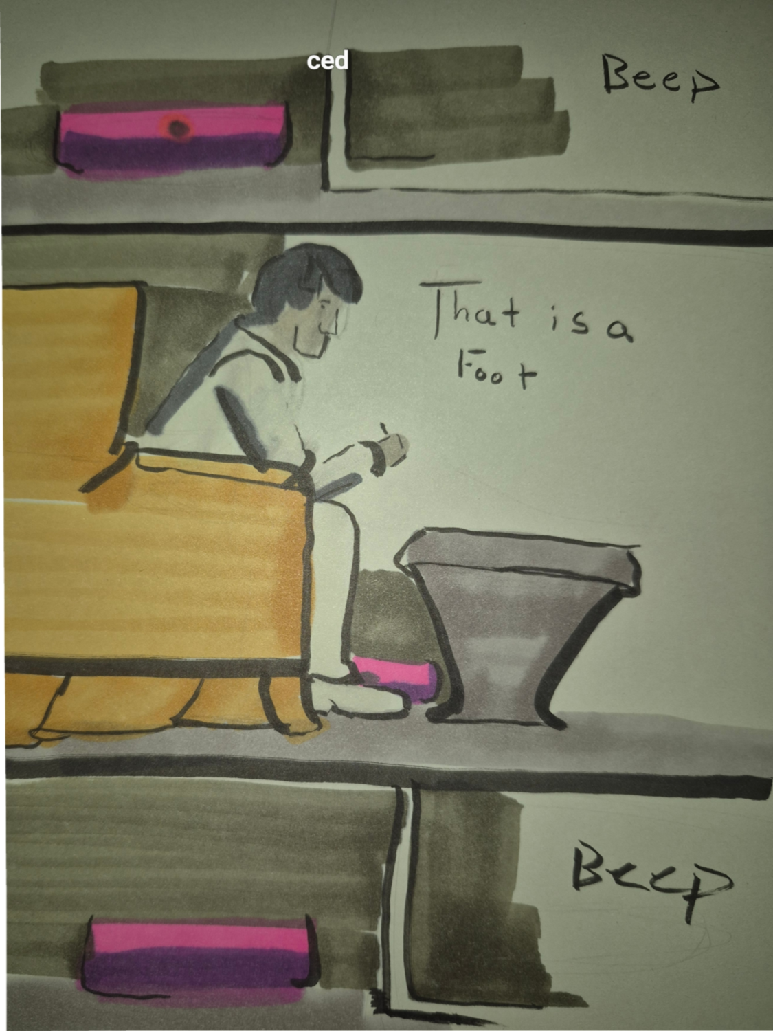 Inked Path: Unmoved by the botanical arrangement’s allure, comic art, comic strips, inkedpath, late to the party, puzzlement, Quibbles of the scribbles, the clone did it, used or not, webcomic