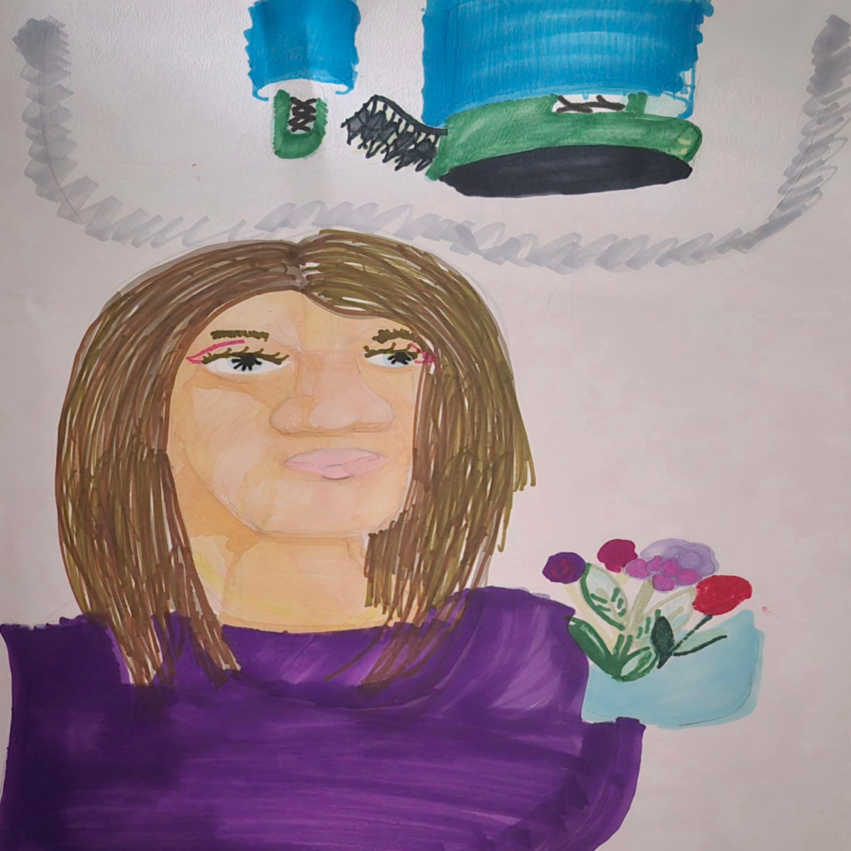 Inked Path: Unmoved by the botanical arrangement’s allure, comic art, comic strips, inkedpath, late to the party, puzzlement, Quibbles of the scribbles, the clone did it, used or not, webcomic