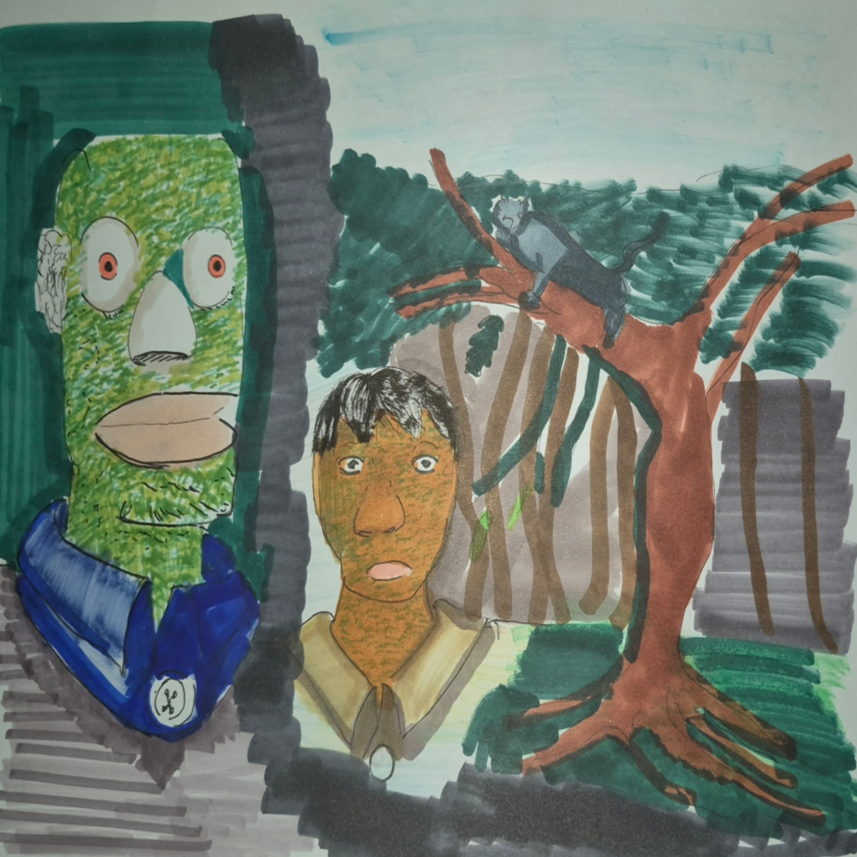 Inked Path: A Rifle Through, brings to mind, right?, comic art, comic strips, inkedpath, late to the party, puzzlement, Quibbles of the scribbles, the clone did it, used or not, webcomic.