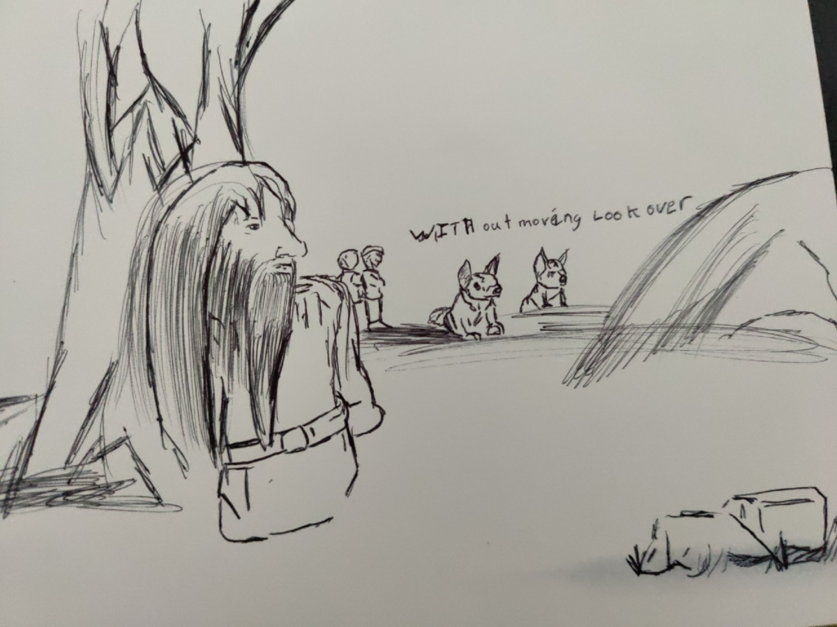 Inked path: Catalyzes without suppressibility,  Amongst the frames, away-ink, comic art, comic strips, inkedpath, late to the party, puzzlement, Quibbles of the scribbles, the clone did it, used or not, webcomic