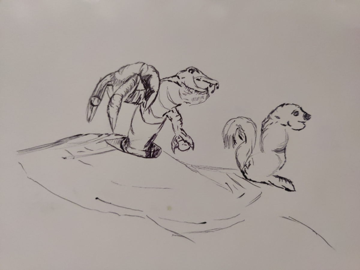 Inked Path: Faded Control of the Fake,  Amongst the frames, away-ink, comic art, comic strips, inkedpath, late to the party, puzzlement, Quibbles of the scribbles, the clone did it, used or not, webcomic