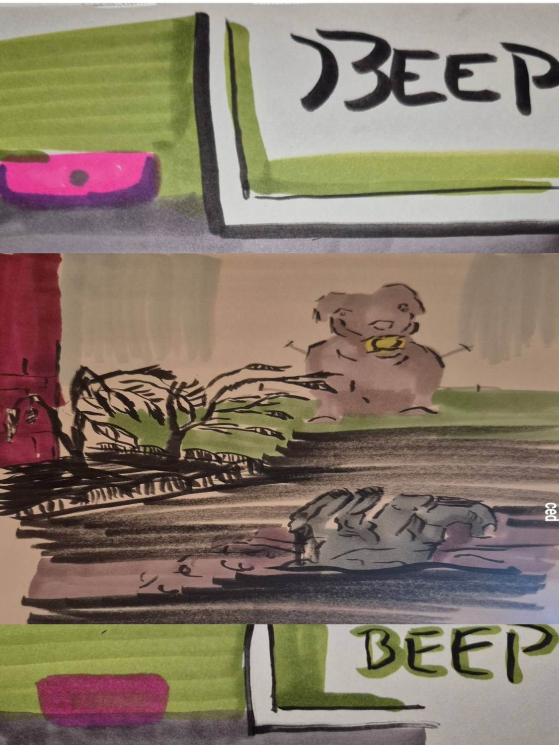 Inked Path: The Jelly Flower of an Artist, right?, comic art, comic strips, inkedpath, late to the party, puzzlement, Quibbles of the scribbles, the clone did it, used or not, webcomic.