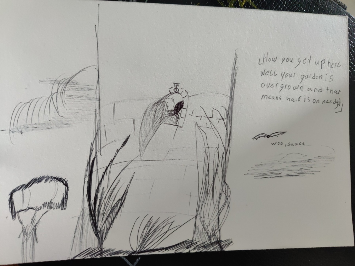 Inked Path: Appearance is adequate even when frightened.,  Amongst the frames, away-ink, comic art, comic strips, inkedpath, late to the party, puzzlement, Quibbles of the scribbles, the clone did it, used or not, webcomic