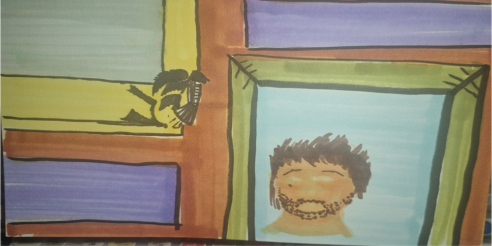 Inked Path: Taggers a wall, non-compos mentis,  Amongst the frames, away-ink, comic art, comic strips, inkedpath, late to the party, puzzlement, Quibbles of the scribbles, the clone did it, used or not, webcomic