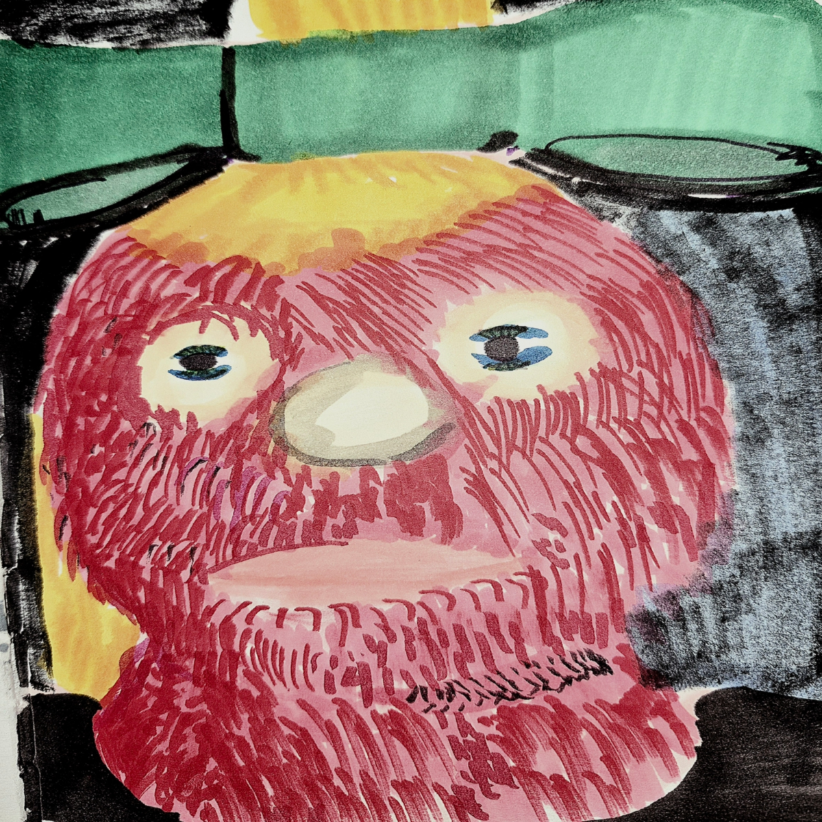 Inked Path: A cloning of old framing,  Amongst the frames, away-ink, comic art, comic strips, inkedpath, late to the party, puzzlement, Quibbles of the scribbles, the clone did it, used or not, webcomic