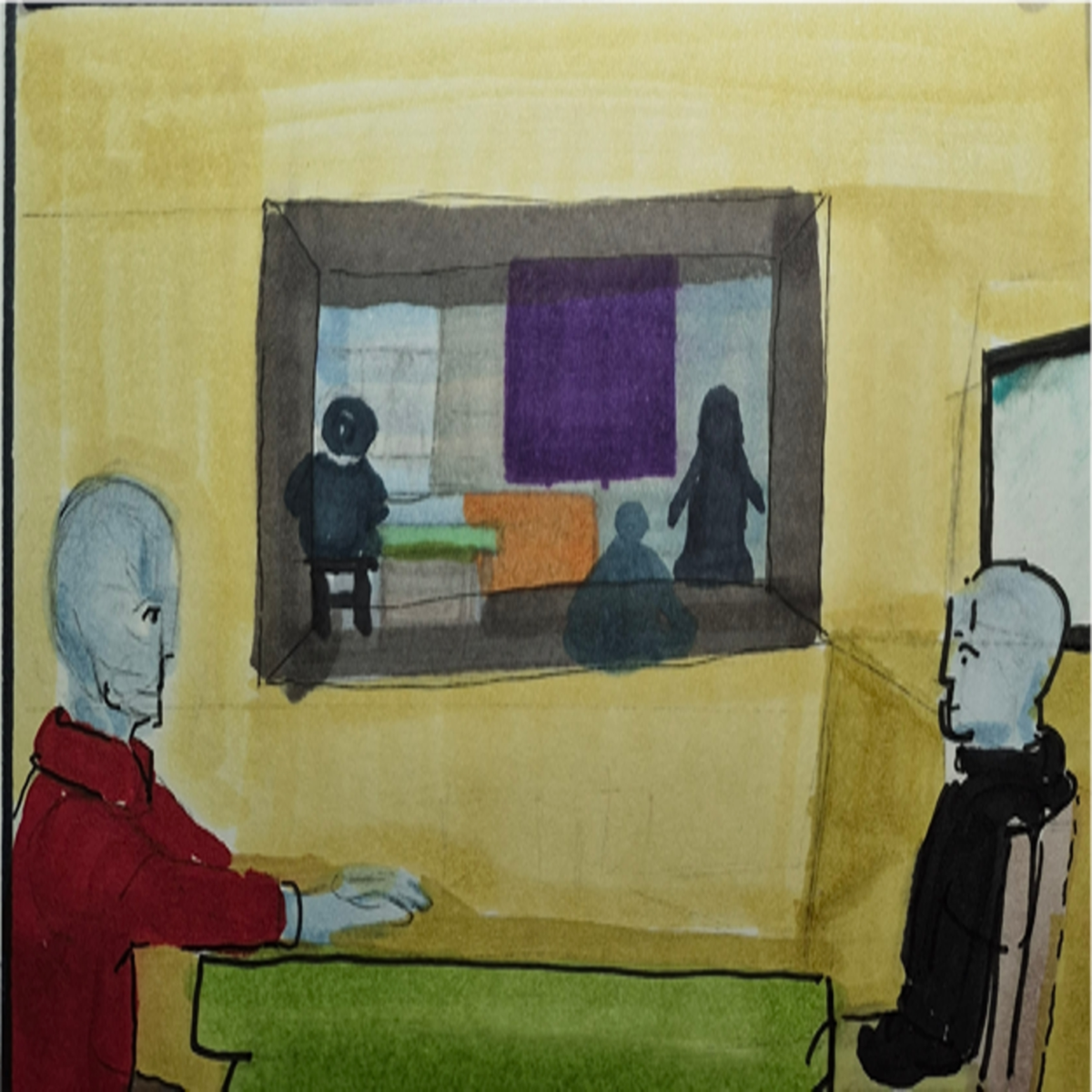 Inked path: Mentally depending on the Connection,  Amongst the frames, away-ink, comic art, comic strips, inkedpath, late to the party, puzzlement, Quibbles of the scribbles, the clone did it, used or not, webcomic