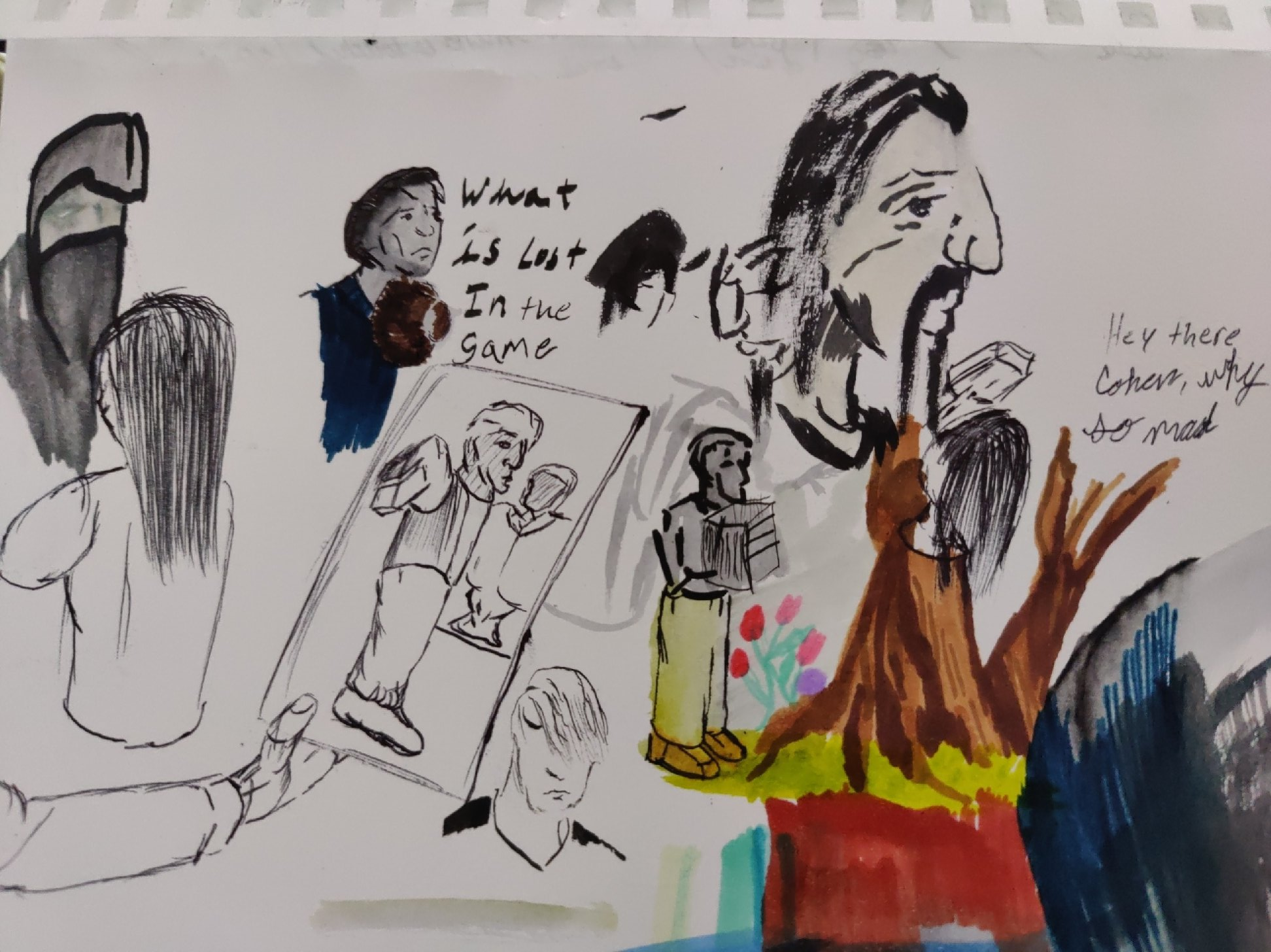 Inked Path: Lateness of the History in Water, comic art, comic strips, inkedpath, late to the party, puzzlement, Quibbles of the scribbles, the clone did it, used or not, webcomic