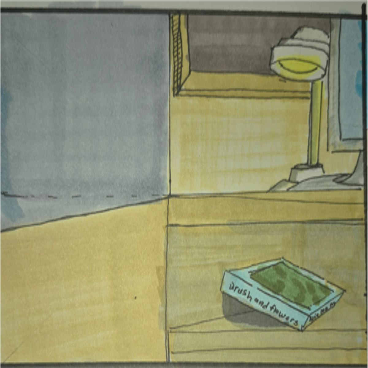 Inked path: A crazed thinking or a path. - web comic strip entry of - Away-Ink Becoming the clown bonkers