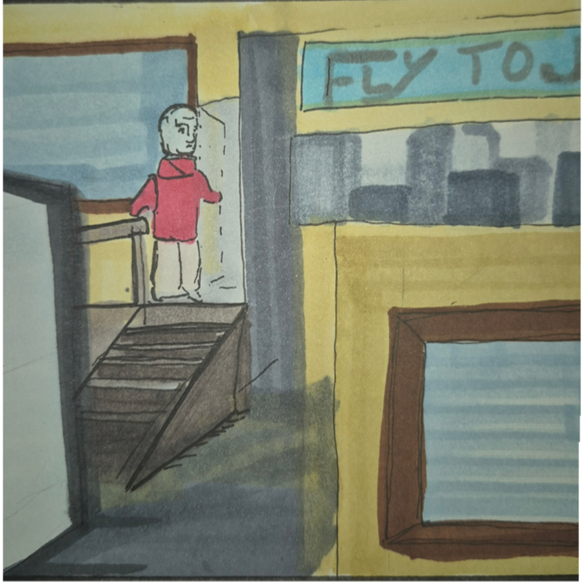 Inked Path: A flip over, see how it...,  Amongst the frames, away-ink, comic art, comic strips, inkedpath, late to the party, puzzlement, Quibbles of the scribbles, the clone did it, used or not, webcomic