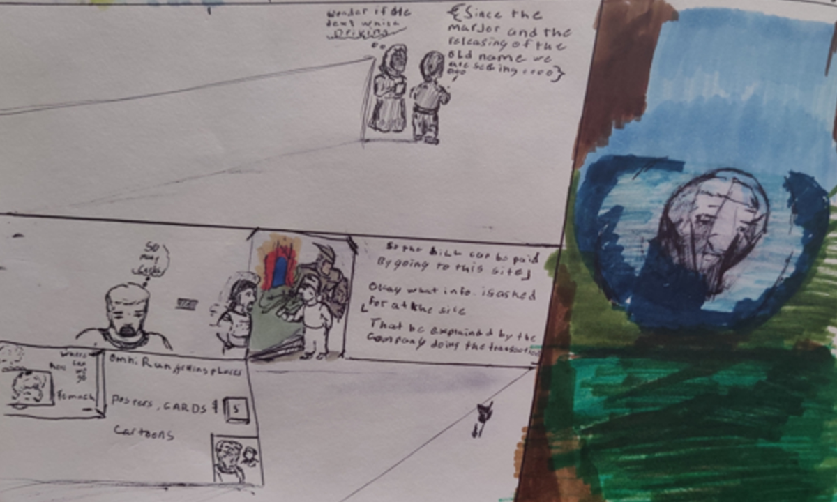 Comic entries of the away forward ink the path