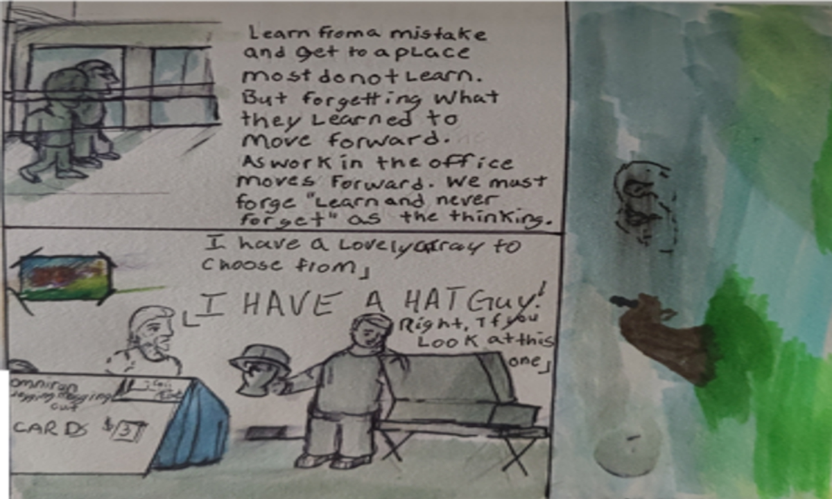 Comic entries of the away forward ink the path