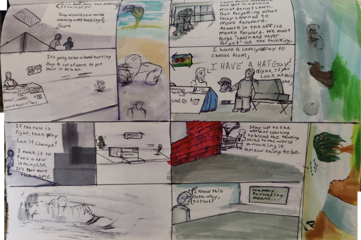 Comic entries of the away forward ink the path