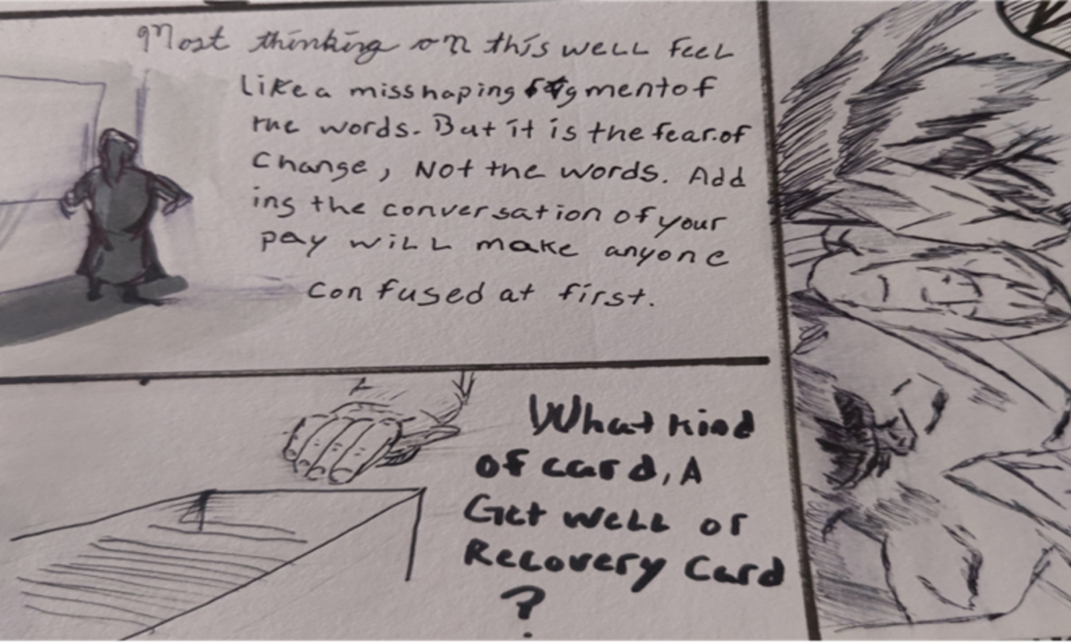Comic entries of the away forward ink the path