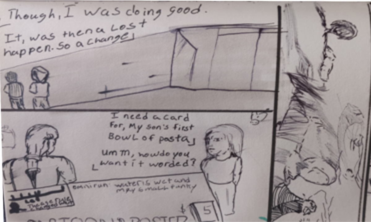 Comic entries of the away forward ink the path