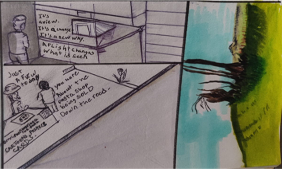 Comic entries of the away forward ink the path