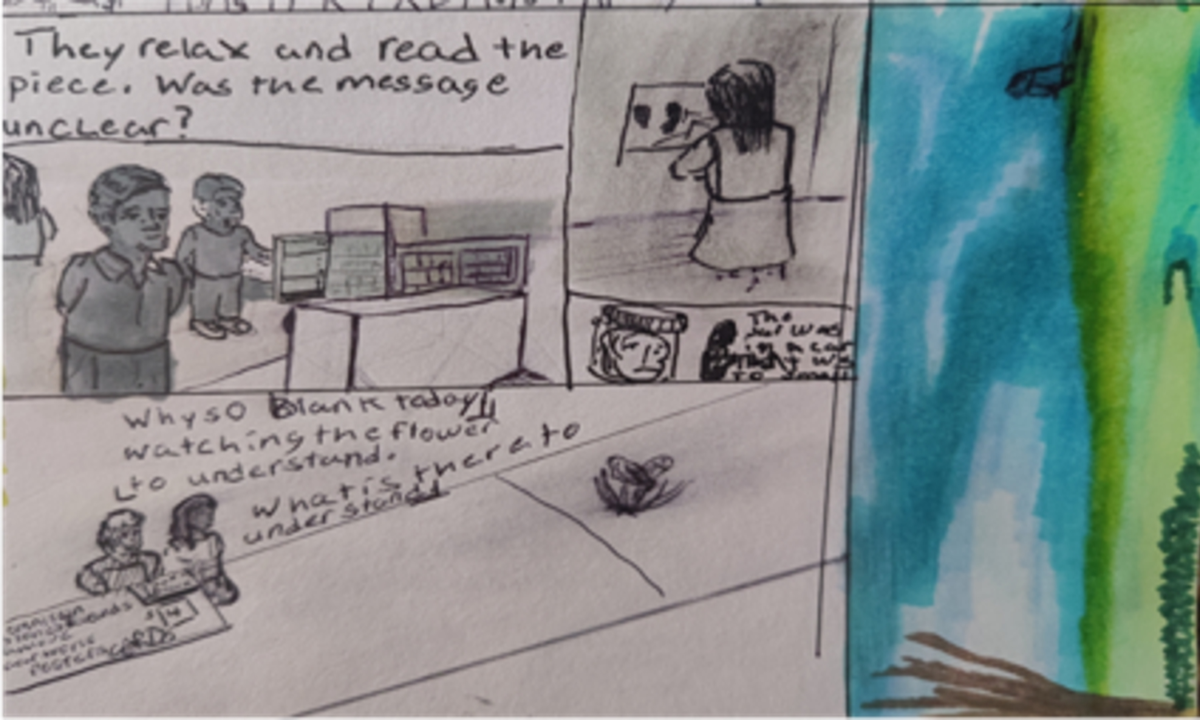 Comic entries of the away forward ink the path