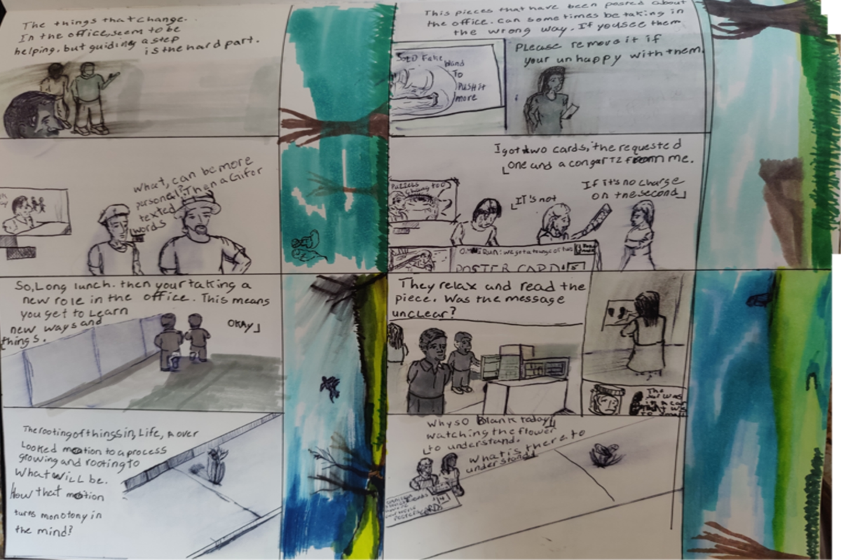 Comic entries of the away forward ink the path