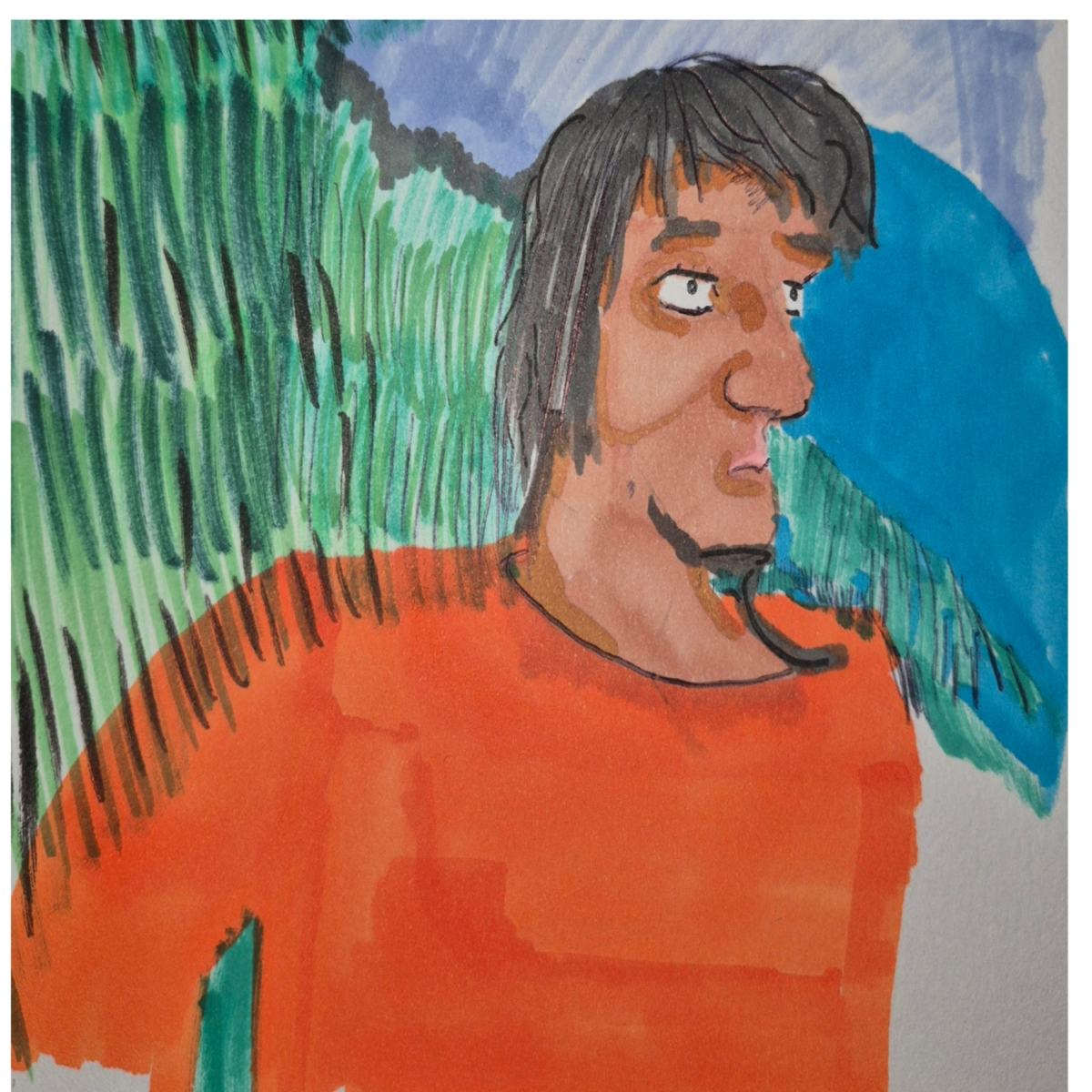 Inked path: Mentally depending on the Connection,  Amongst the frames, away-ink, comic art, comic strips, inkedpath, late to the party, puzzlement, Quibbles of the scribbles, the clone did it, used or not, webcomic