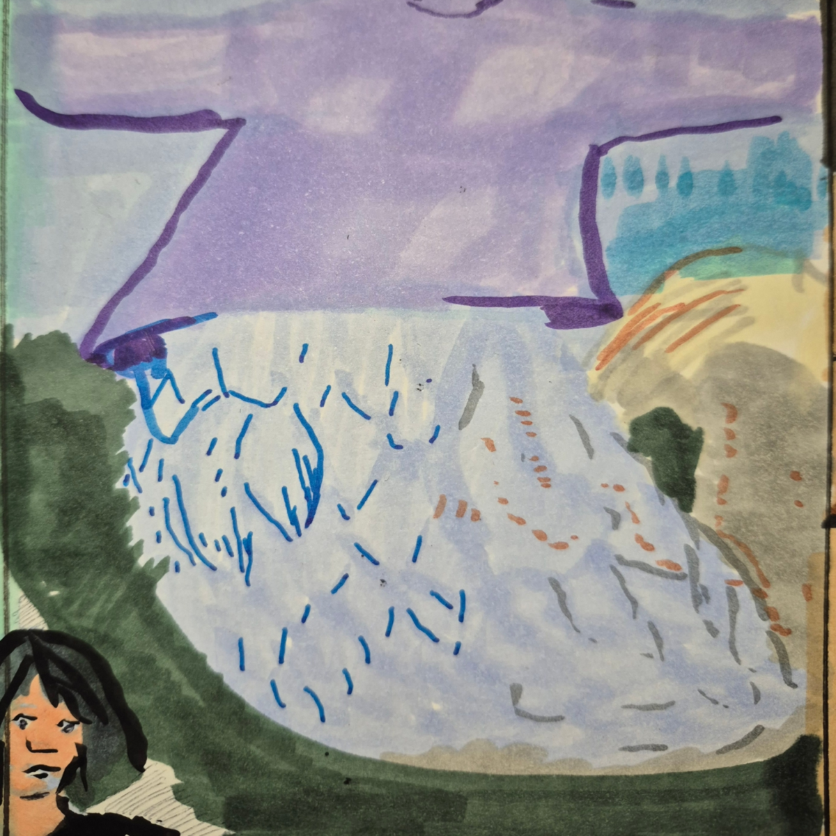 Inked Path: A flip over, see how it...,  Amongst the frames, away-ink, comic art, comic strips, inkedpath, late to the party, puzzlement, Quibbles of the scribbles, the clone did it, used or not, webcomic