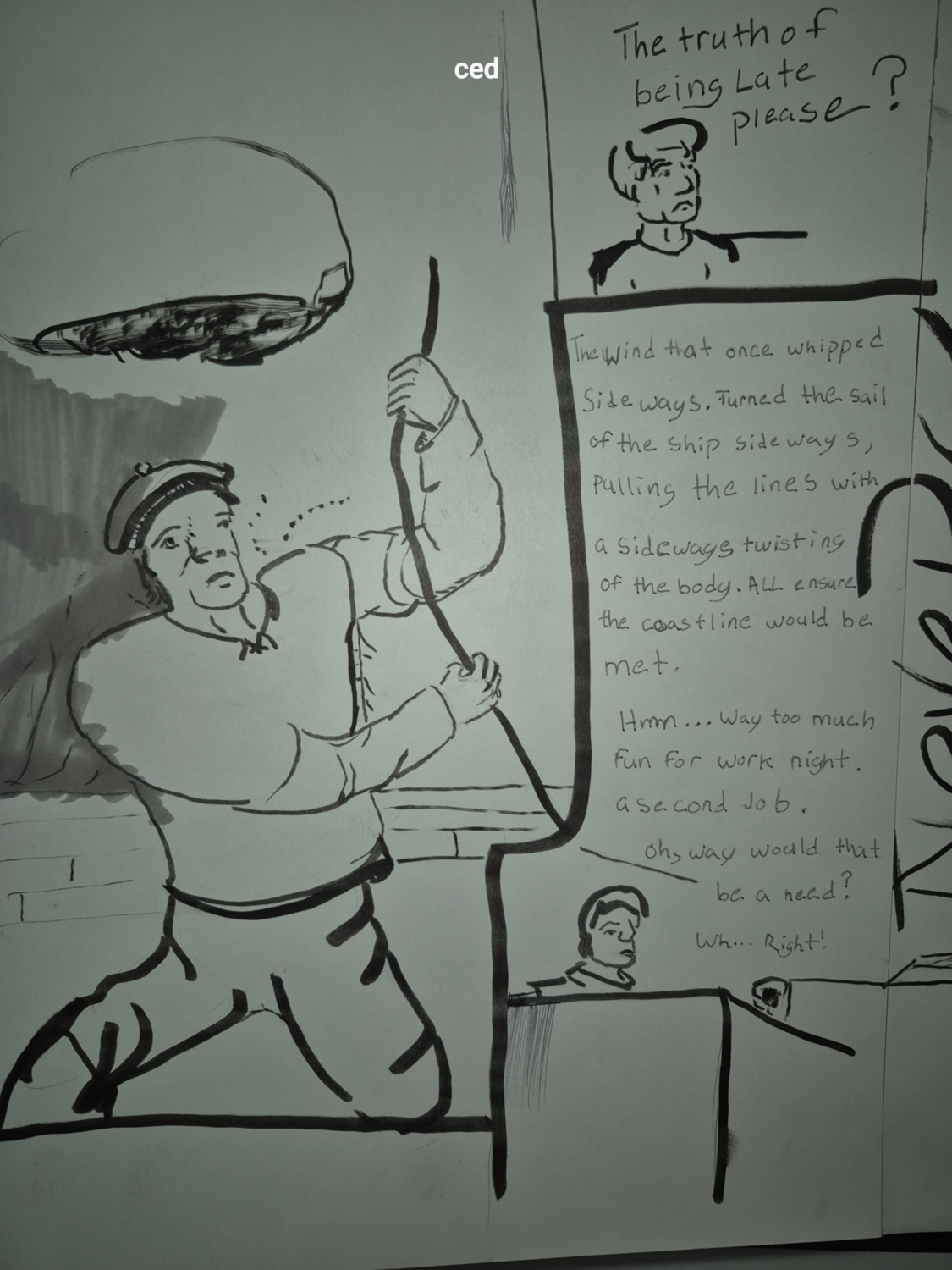 Inked Path: A swat down turns the head
Amongst the frames, away-ink, comic art, comic strips, inkedpath, late to the party, puzzlement, Quibbles of the scribbles, the clone did it, used or not, webcomic