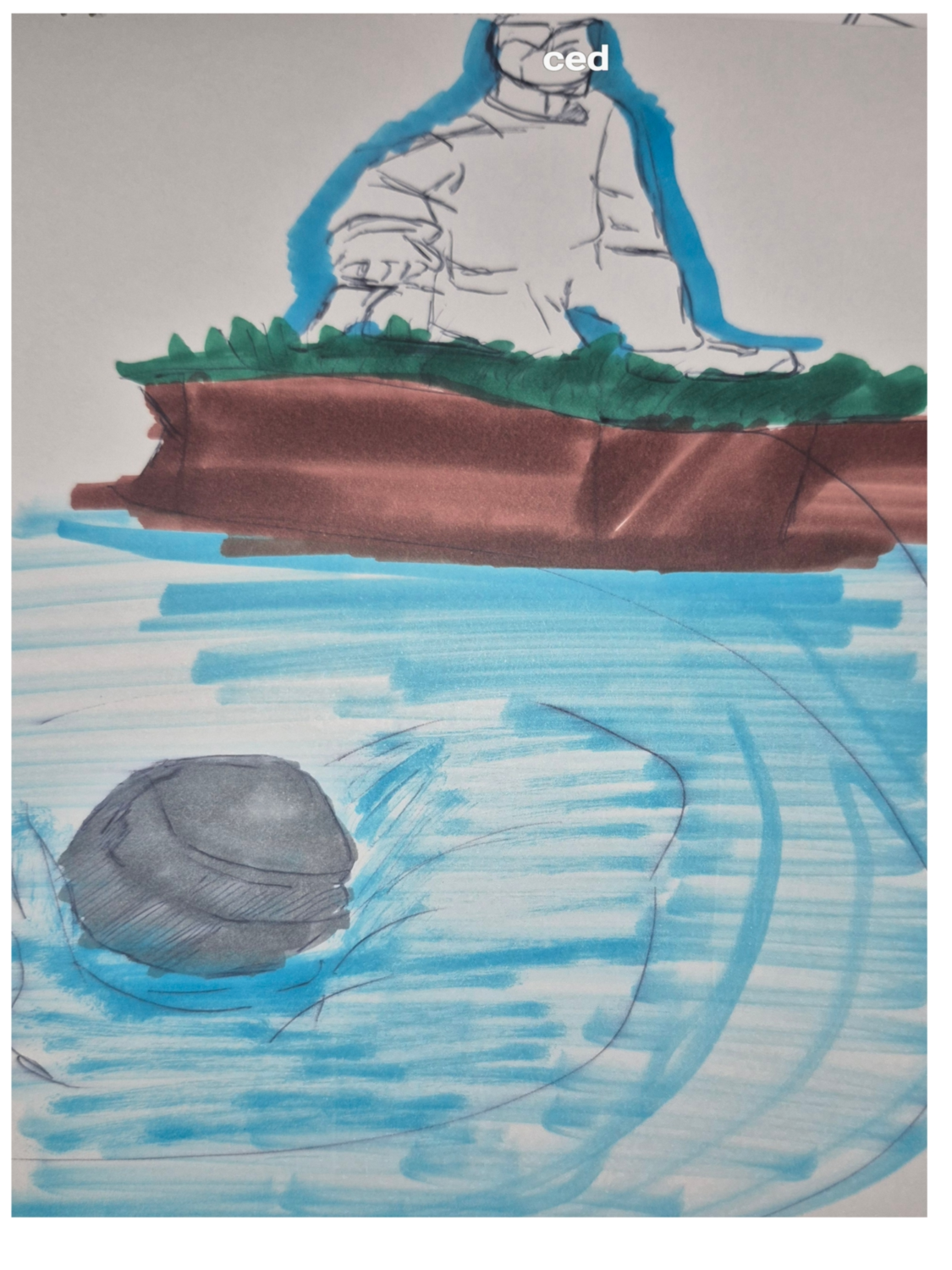 Inked Path: A flip over, see how it...,  Amongst the frames, away-ink, comic art, comic strips, inkedpath, late to the party, puzzlement, Quibbles of the scribbles, the clone did it, used or not, webcomic