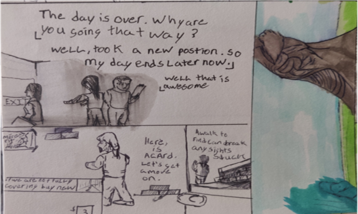 Comic entries of the away forward ink the path