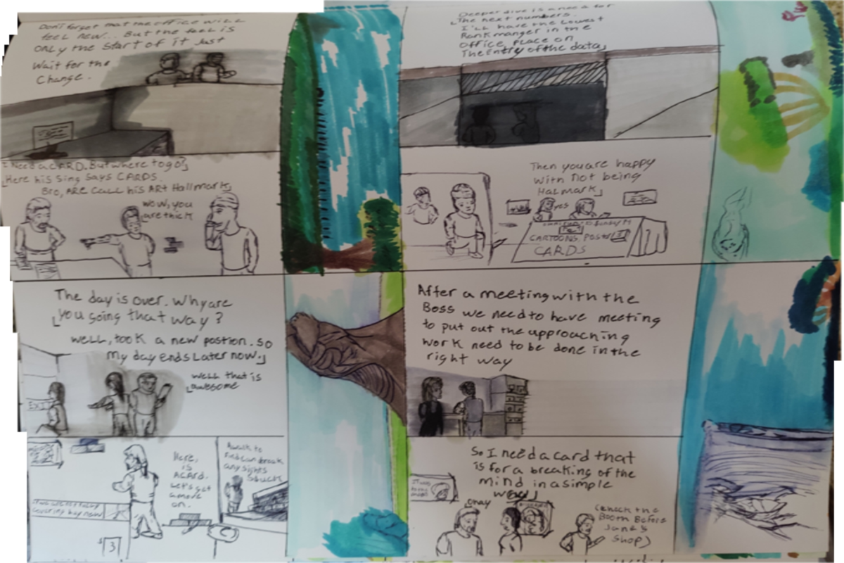 Comic entries of the away forward ink the path