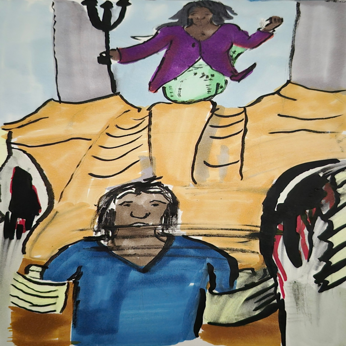 Inked Path: Appearance is adequate even when frightened.,  Amongst the frames, away-ink, comic art, comic strips, inkedpath, late to the party, puzzlement, Quibbles of the scribbles, the clone did it, used or not, webcomic