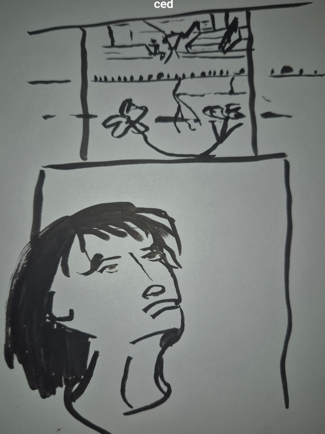 Inked path: Mentally depending on the Connection,  Amongst the frames, away-ink, comic art, comic strips, inkedpath, late to the party, puzzlement, Quibbles of the scribbles, the clone did it, used or not, webcomic