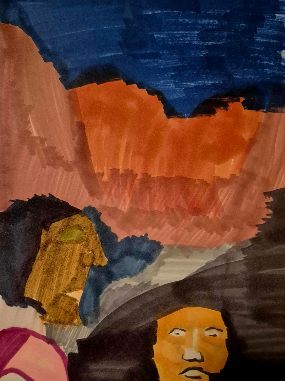 Inked Path: A cloning of old framing,  Amongst the frames, away-ink, comic art, comic strips, inkedpath, late to the party, puzzlement, Quibbles of the scribbles, the clone did it, used or not, webcomic