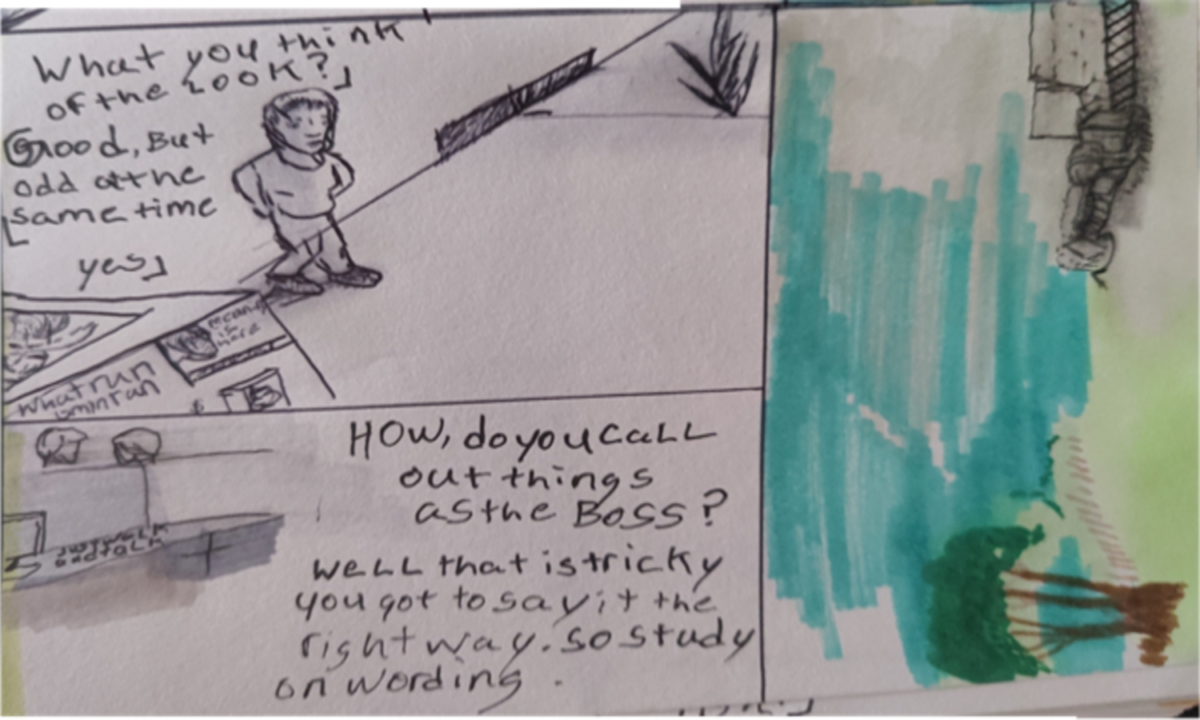 Comic entries of the away forward ink the path