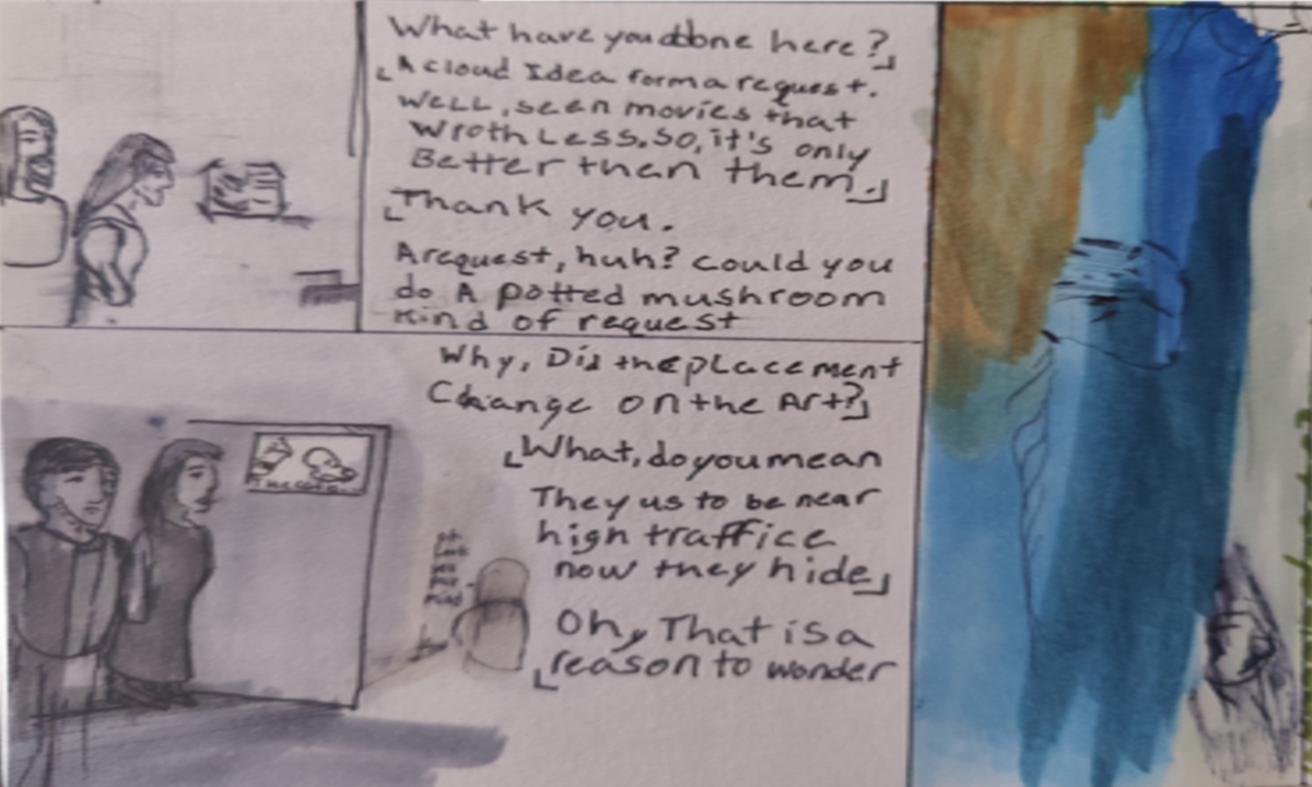 Comic entries of the away forward ink the path