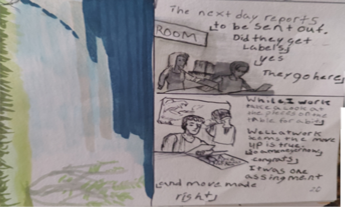 Comic entries of the away forward ink the path
