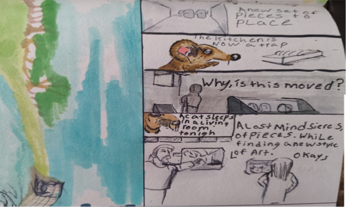 Comic entries of the away forward ink the path