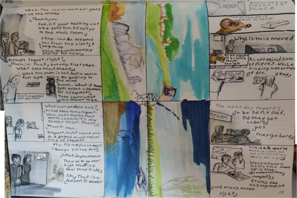 Comic entries of the away forward ink the path