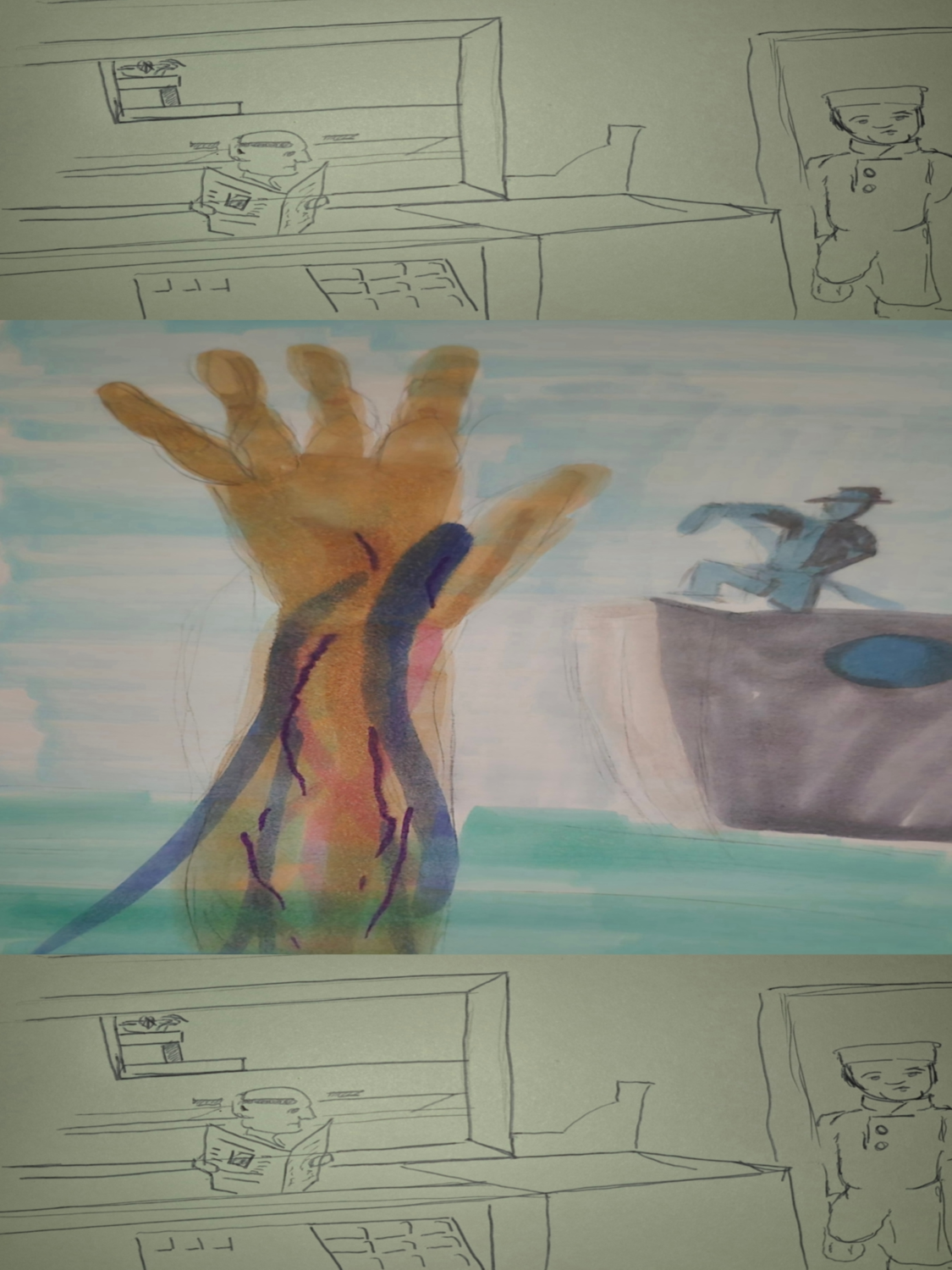 Inked Path: Lateness of the History in Water, comic art, comic strips, inkedpath, late to the party, puzzlement, Quibbles of the scribbles, the clone did it, used or not, webcomic