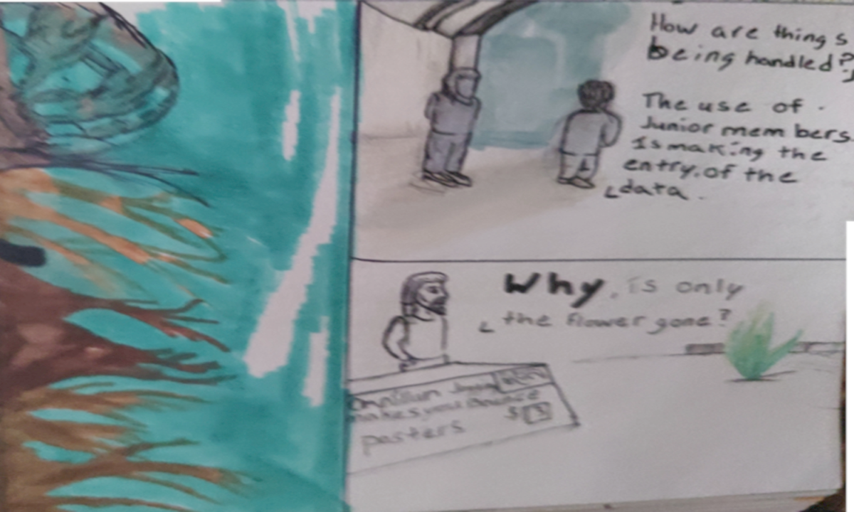 Comic entries of the away forward ink the path