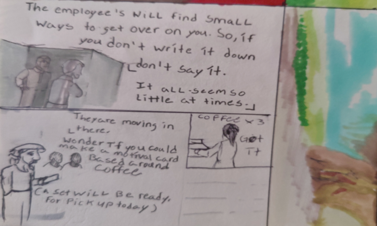 Comic entries of the away forward ink the path