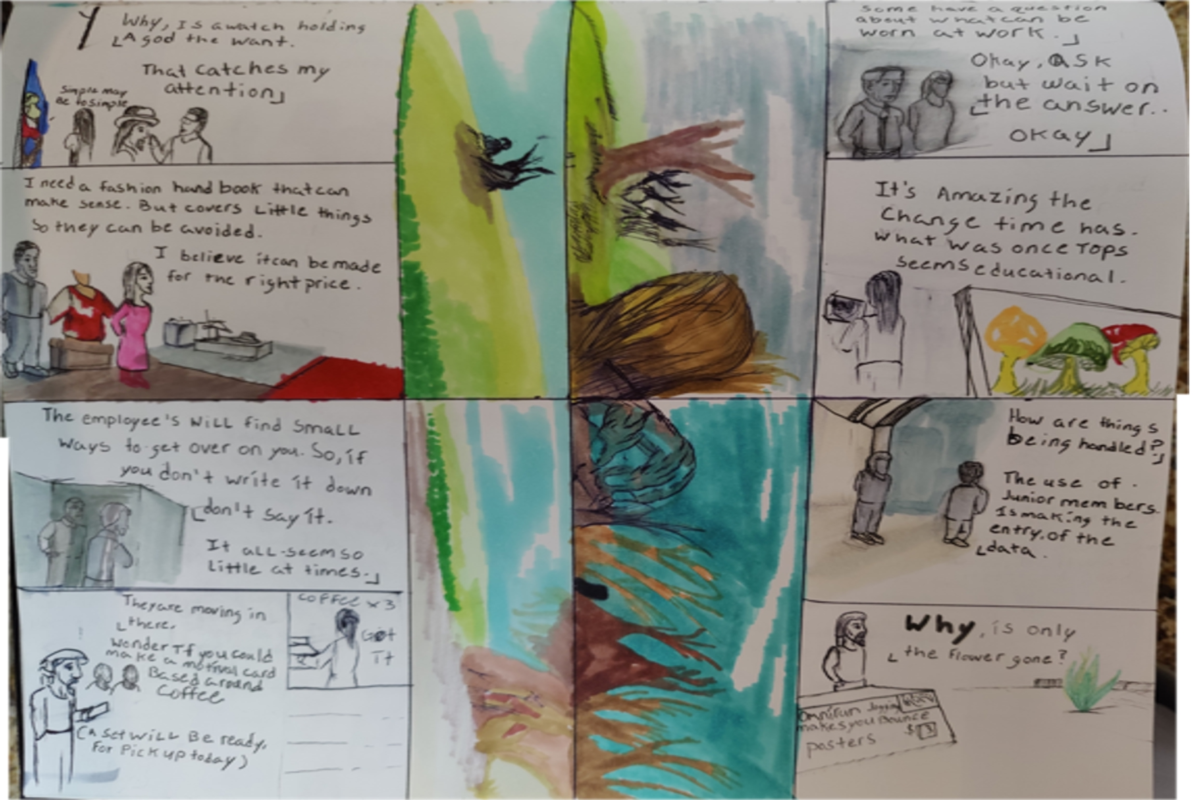 Comic entries of the away forward ink the path