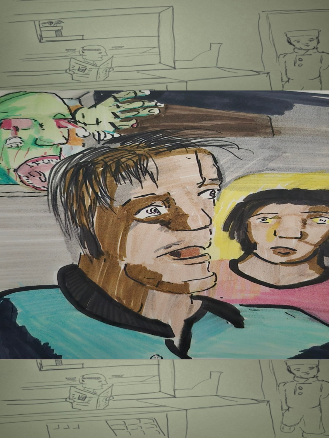 Inked path: Circuitous Becomes Acquiescence's, or Was it?, comic art, comic strips, inkedpath, late to the party, puzzlement, Quibbles of the scribbles, the clone did it, used or not, webcomic.