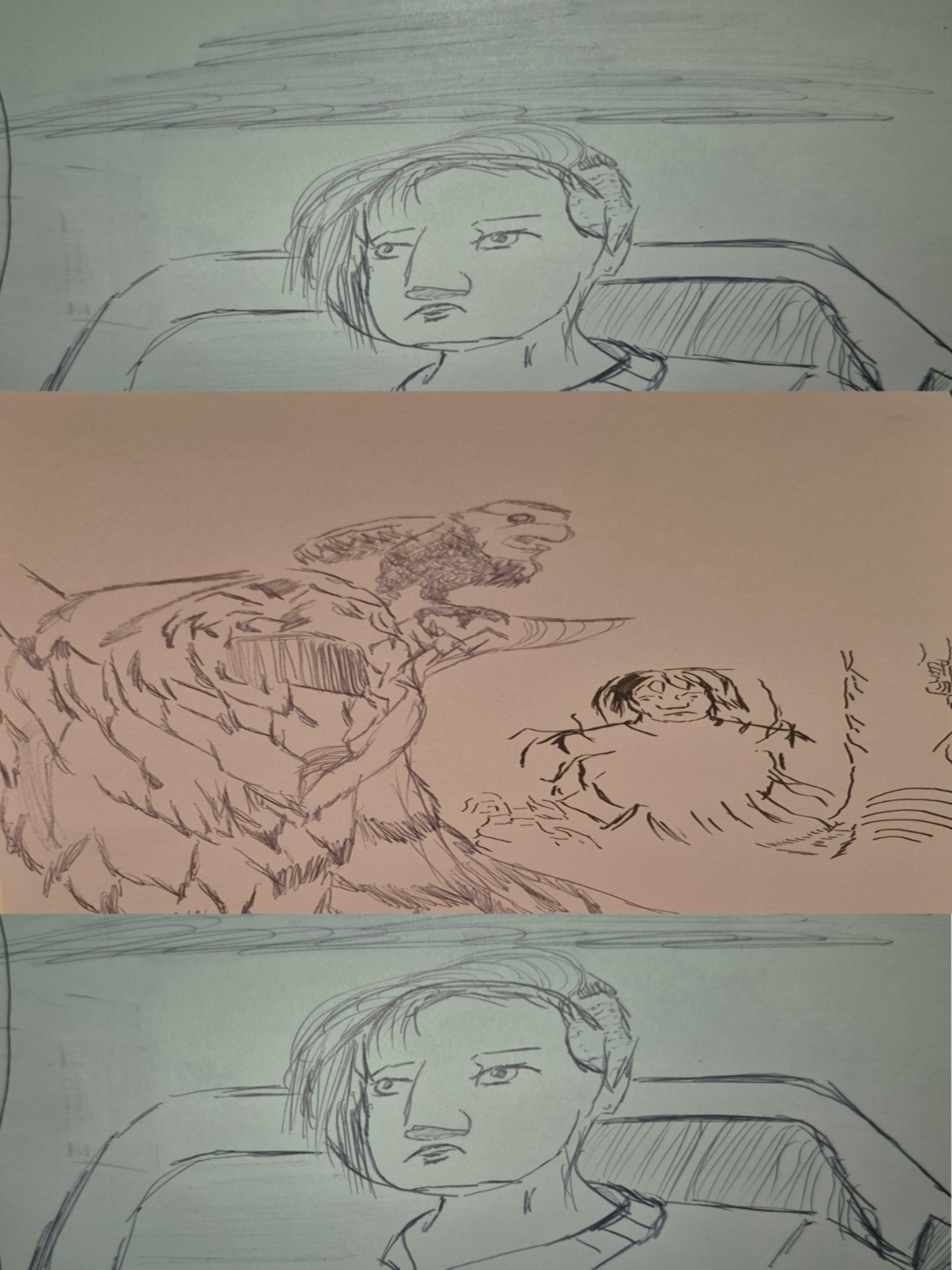 Bill: Out there is the answer!!!
Rueda: A nice walk. But the swat is ready till… ensured… the spider is gone. 

Torch: Thinking the sitter at the end of the couch was worried by the presents. 
De'gui: That could be true. But a wonder of how the offering will go is the real question. Since the scarecrow was so still before?

Shadow Bunny: The seeds are brought to the field by three. 
Sweet Old lady: Good to know. Glad the two are sleeping. Makes the bunnies easy to understand. 

John: Why all the scarecrows anyway? 
Bill: Easy answer, the boy who disappeared became the guardian of the forest that night and chose the form seen. The two that keep a safe distance are tied to the guardian's time.