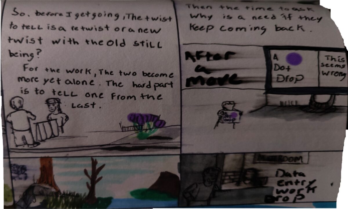 Comic entries of the away forward ink the path