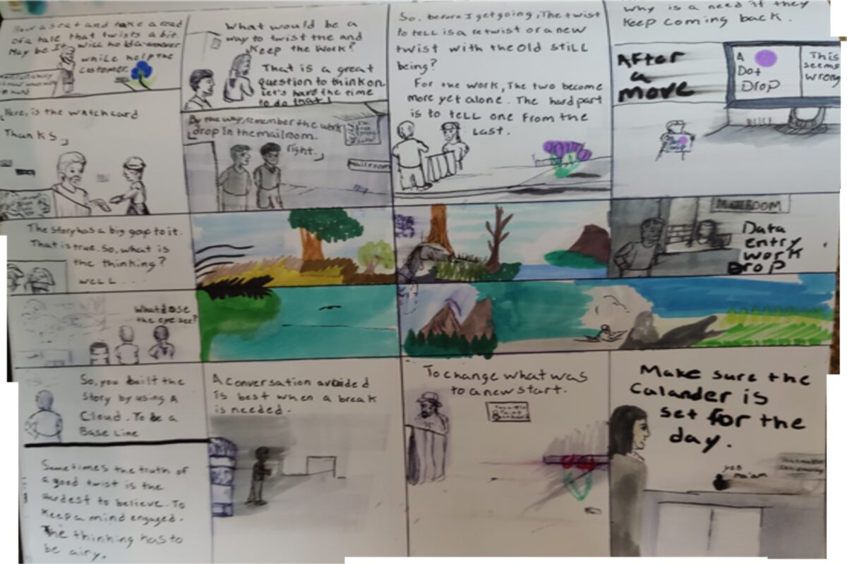 Comic entries of the away forward ink the path