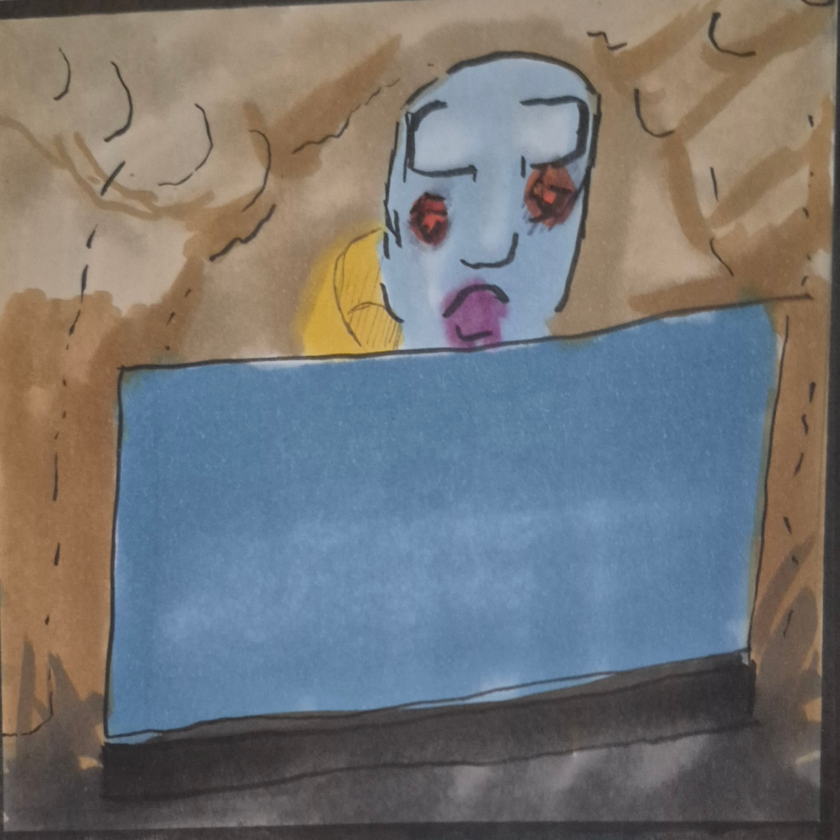 Inked path:  How is a Tunnel, Strings One Guided Path?
Amongst the frames, away-ink, comic art, comic strips, inkedpath, late to the party, puzzlement, Quibbles of the scribbles, the clone did it, used or not, webcomic