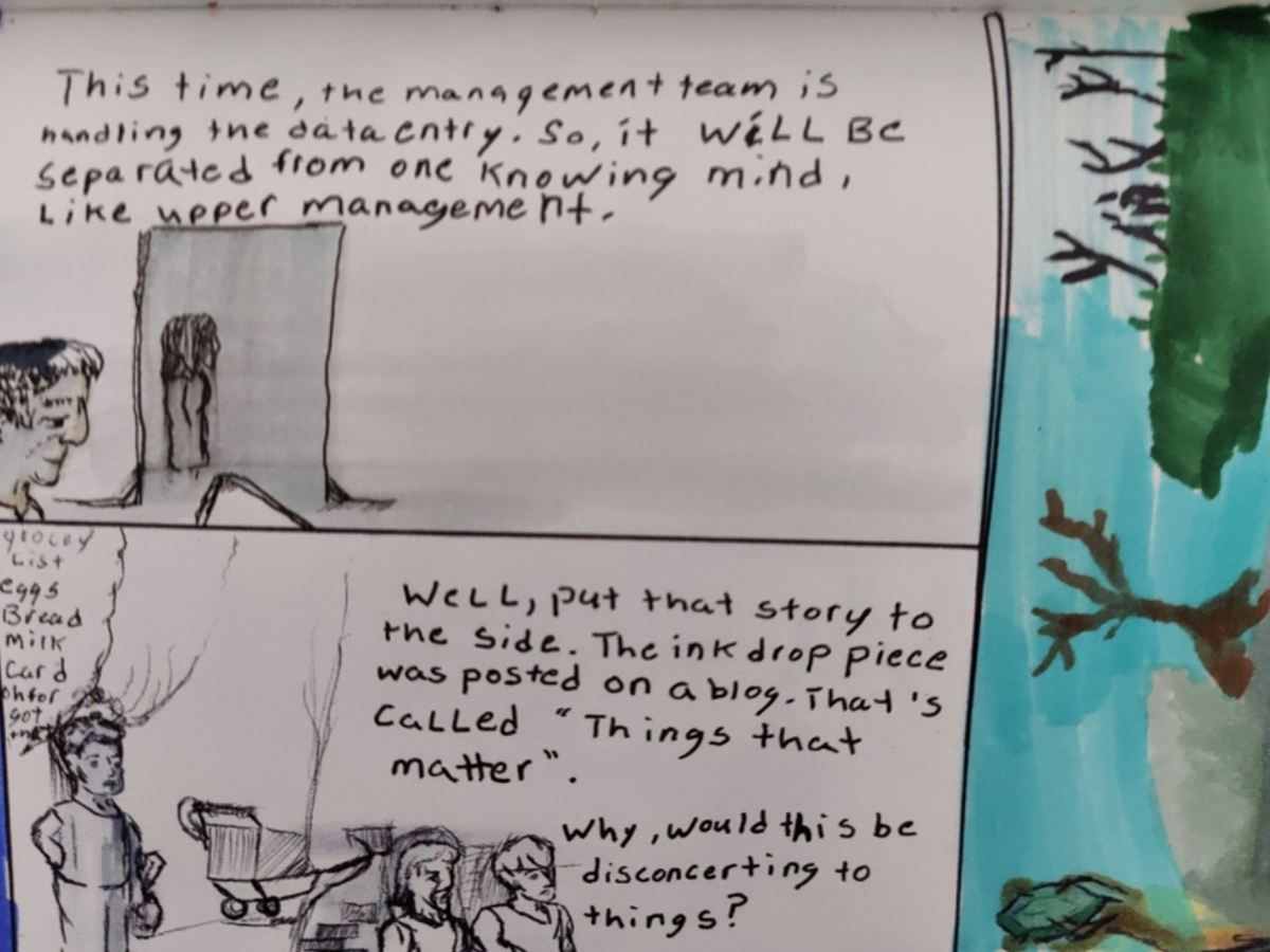 Comic entries of the away forward ink the path