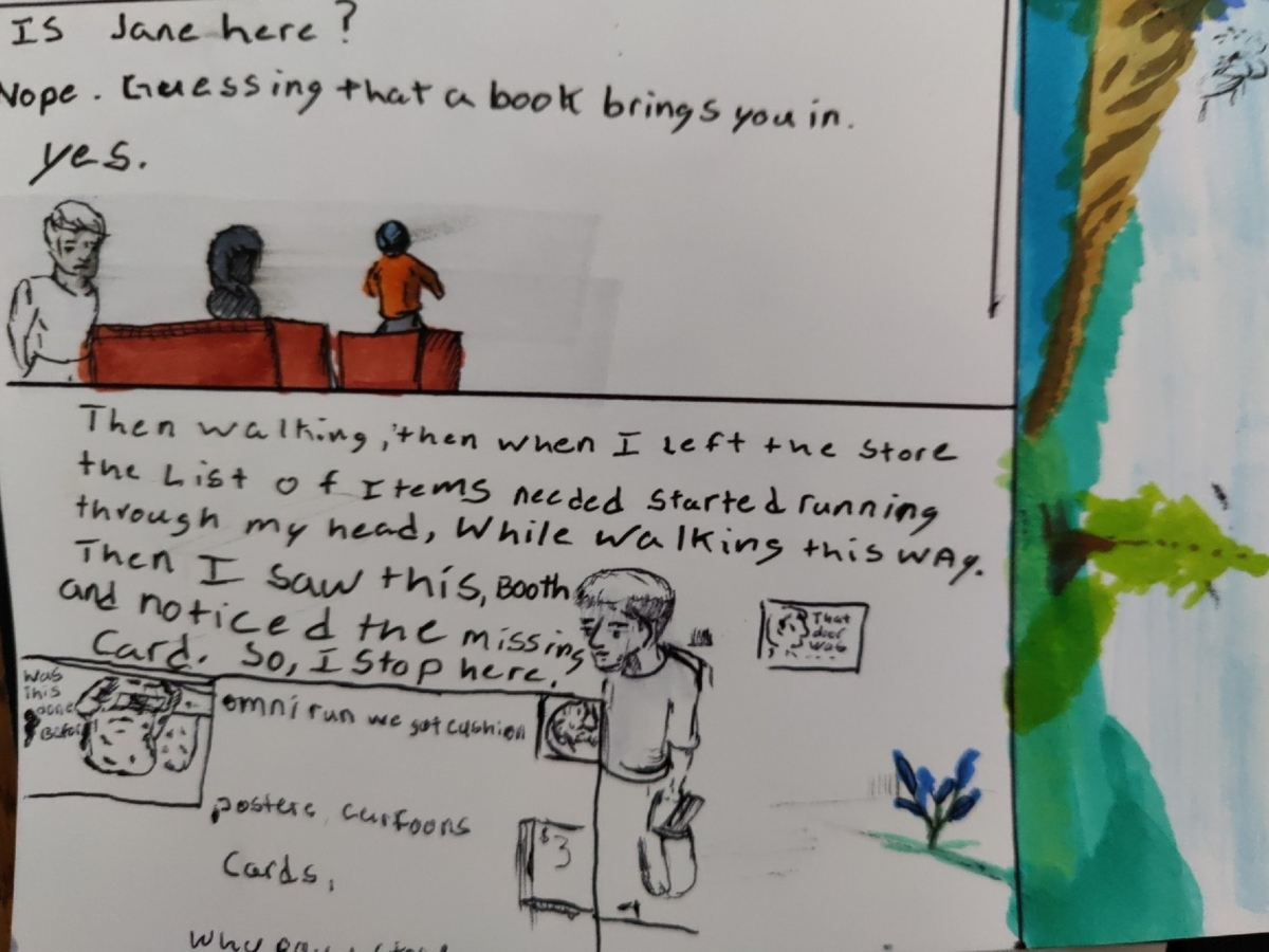 Comic entries of the away forward ink the path