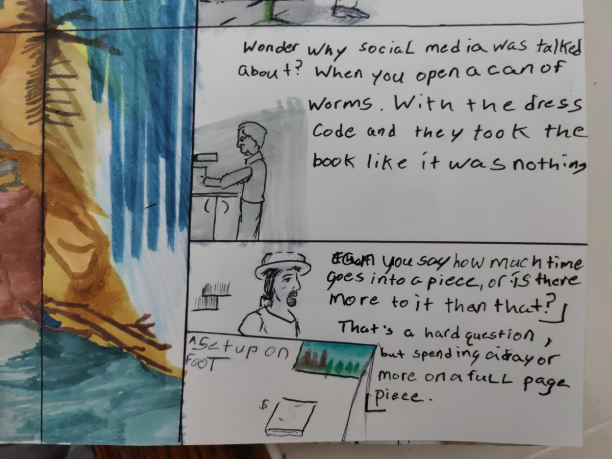 Comic entries of the away forward ink the path